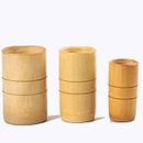 Ella Health & Beauty Chinese Bamboo Wooden Jar 3pcs