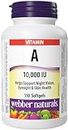 Webber Naturals Vitamin A 10,000 IU, 110 Softgels, Helps Support Eye and Skin Health