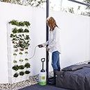 Minigarden Vertical Kitchen Garden per 24 Piante, Giardino Verticale Modulare e Espandibile, Kit di irrigazione a Goccia Incluso, Posizionato sul Pavimento o Fissato al Muro (Bianco)