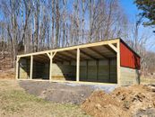 Horse Run-in - Livestock Shelter - Goat Shed - Sheep Shed 12x40