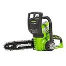 Greenworks G40CS30 Cordless Chainsaw, 30cm Bar Length, 4.2m/s Chain Speed, 3.7kg, Auto-Oiler WITHOUT 40V Battery & Charger, 3 Year Guarantee