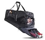 PowerNet Bat Vault Bag | Pro Bat Duffle | Baseball Softball | Removable Bat Rack with Hook to Attach to Fence | Padded Bat Compartment | Fits 34 Inch Bats