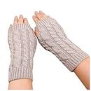 Gloves Mittens Combo with Pocket Keep Knitted Women's Riding With Mobile Phone Warm Gloves Winter Gloves Mittens for Women Cold Weather Insulated (Y, One Size)