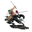 One Piece Zoro Action Figure - 18CM PVC Multicolour Collectible | Zoro Action Toy for Anime Fans Zoro Statue-Anime Collectible Toy Figures & Games
