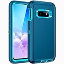 Regsun for Galaxy S10E Case,Shockproof 3-Layer Full Body Protection [Without Screen Protector] Rugged Heavy Duty High Impact Hard Cover Case for Samsung Galaxy S10E,Turquoise