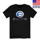 Camiseta negra con logotipo de tiro con arco elite talla S a 5XL