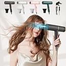 𝐇𝐚𝐢𝐫 𝐃𝐫𝐲𝐞𝐫 with Diffuser, Powerful Travel Blow Dryer, Lightweight Portable Hairdryer for Women, Constant Temperature Hair Care Without Hair Damage Buy Again Orders My Orders Online Shopping