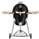 Faokate Heavy Iron Kamado Grill Outdoor Charcoal Grill Portable Barbecue Smoker 18/22-Inch BBQ (18" Wide)