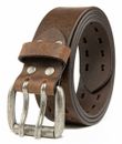 Cinturones de cuero de grano superior para hombre cinturón s�ólido genuino trabajadores de 1,5 pulgadas de ancho