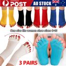Foot Alignment Socks Happy Feet Foot Pain Relief Toe Separator Multicolor Hosier