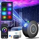 DOWILLDO Smart Star Galaxy Projector, Nebula Night Light with Smart APP & Voice &Button Control, DIY 16 Million Colors and Timer Mode for Kids Room, Party Night Ceiling Decor.