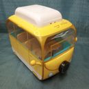Peppa Pig Camper Van 2003 Jazwares Yellow VW Bus Vehicle 9" No Awning 