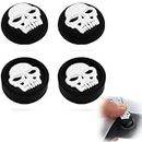 ZORBES® 4Pcs Skull Thumb Grip Caps for Playstation 5 Controller PS5 Controller Stick Joystick Attachment Silicone Cover Skull Thumb Grip PS5 Accessories Thumbsticks Cover Set for Switch Pro Controller