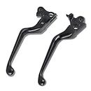 NTHREEAUTO Black Brake Clutch Lever Hand Levers Compatible with Harley Sportster 883 1200 Dyna Softail Electra Glide Road King Touring Fat Bob