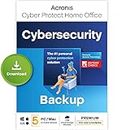 Acronis Cyber Protect Home Office 2023 | Premium | 500 GB Cloud-Space | 5 PC/Mac | 1 Year | Windows/Mac/Android/iOS | Internet Security with Backup | Activation Code by email