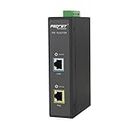 Procet Industrial Gigabit High Power Over Ethernet PoE Injector 60W 55V with Wide Temperature and 6KV Surge Protection, 12-48Vdc Input,Din Rail Installation IEEE802.3af,802.3at,PoE++, PT-PSE105GW-E