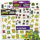 T M N T Teenage Mutant Ninja Turtles Stickers and Tattoos Super Set ~ Bundle with TMNT Stickers, and Tattoos for Kids (Ninja Turtles Party Supplies)