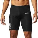 Justwin Unisex Swimming Shorts Compression Wear Athletic Fit Multi Sports Cycling, Cricket, Football, Badminton, Gym, Fitness & Other Outdoor Sports Inner Wear (L, Black)