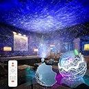 Star Projector, OAEBLLE Galaxy Light Projector for Bedroom, Remote Control White Noise Bluetooth Speaker, 14 Colors LED Night Lights for Kids Room, Adults Home Theater, Living Room Decor, Party