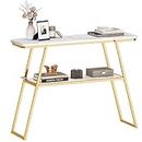 DlandHome Console Table 47.2inches with Storage Shelf Hall Rack Entry Hall Table Living Room Table Sofa Table for Living Room & Entryway, 10FJGSGS502-DCA