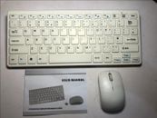 Pequeño teclado y mouse inalámbrico blanco para SMART TV Samsung UE32H5500 32 pulgadas
