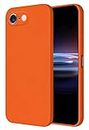HONLEN Coque pour iPhone 6 / iPhone 6s Protection Étui, (4.7" inches) Liquide TPU Silicone Case Anti Rayures Ultra Mince Souple Cover en Silicone Orange