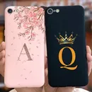 For Apple iPhone 6 6S Plus Case Cute Crown Letters Cover Soft Silicone Phone Case For iPhone 6 Plus