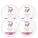 Dove Nourishing Body Care, Face, Hand, and Body Beauty Cream for Normal to Dry Skin Lotion for Women with 24-Hour Moisturization, 4-Pack, 2.53 Oz Each Jar