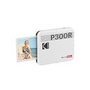 KODAK Mini 3 Retro 4PASS Portable Photo Printer (3x3) + 8 Sheets, White