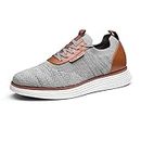 Bruno Marc Men's Mesh Dress Sneakers Casual Business Oxfords Comfortable Shoes, Grey, Size 9.5, SBOX2317M