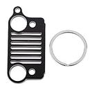 THE STYLE SUTRA® Stainless Steel Key Chain Grill For Jeep Key Ring Cj Jk Tj Yj Xj-Black | Parts & Accessories | Apparel & Merchandise | Car & Truck | Key Chains
