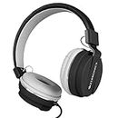 Zebronics Zeb-Storm Wired On Ear Headphone with 3.5mm Jack, Built-in Microphone for Calling, 1.5 Meter Cable, Soft Ear Cushion, Adjustable Headband, Foldable Ear Cups and Lightweight Design (Black)