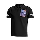 Custom Shirt for Men Customized Polo Golf T Shirts Design Your Own Personalized Tee Print Embroidered Text Photo Logo Black L