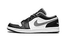 Nike Men's Air Jordan 1 Low Black/Particle Grey, Black/Particle Grey/White, 12