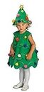 FancyDressWale Polyester Christmas Tree Dress For Kids, X-Mas Costume, Green (6-8 Years)