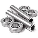 HD Switch -2 Kits- Stainless Steel Front Axle Upgrade for Husqvarna 539105543, 539102484 Bushing to Bearing Conversion CZ3815 CZ4217 RZ3019 RZ4216 RZ4619 Z16 Z18 Z3815 Z4217 Z4218 Z4219 Z4220 Z4619