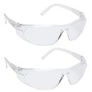 Sunshades safety goggles laboratory safety protective eye protection lightweight eyewear goggles with pouch and cleaning cloth - Pack of 2 (Pack of 1)