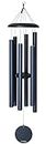 Corinthian Bells by Wind River - 56 inch Midnight Blue Wind Chime for Patio, Backyard, Garden, and Outdoor Decor (Aluminum Chime) Made in The USA