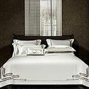New 600TC haut de gamme Light Luxury Egyptian Cotton Four-Piece Bedding Set (King)