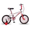 Vaux BMX-155 Cycle for Kids for 4 to 7 Years Age with Training Wheels, Hi-Ten Steel Frame, V-Brakes, Alloy Rims, 16x2.40 Tubular Tyres, Bicycle for Boys with Height 3ft 3inch+ (Red)