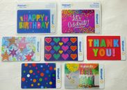 Walmart Gift Card 2024 - LOT of 7 - Hearts, Stars, Foil - Collectible - No Value