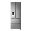 Hisense RF632N4WIE 70cm Freestanding French Door Fridge Freezer Metallic with Water Dispenser & Metal cooling 70 × 200 × 69.4 cm (W×H×D)
