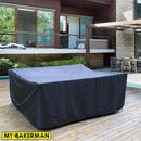 1pc Waterproof Garden Furniture Covers, Rain And Snow Chair Covers, Outdoor, Patio, Garden, Sofa, Table, Dust Proof, Black, 210d