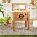 Backyard Expressions 45 Qt. Decorative Outdoor Rustic Mountain Cooler in Brown | 31 H x 28 W x 15 D in | Wayfair 905469