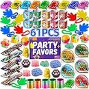 AmyBenton Party Bag Fillers for Kids, 61 Assortment of Kid Party Favours Small Toy for Game Prizes, Classroom Rewards, Goody Bag Fillers, Pinata Stocking Fillers for Birthday Party