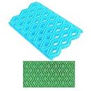 FineDecor Engraved Diamond Shape Fondant Quilt Mold Embosser Fondant Quilt Biscuit Mold Cookie Cutter for Cupcake Decoration and Cake Decorating DIY Tool - FD 3266