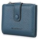 Montana West Womens Wallet Card Holder RFID Blocking Ladies Wallet with Zipper Coin Pocket, B Navy, Vintage