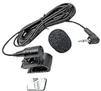 3.5mm Microphone Mic Handsfree Dash Car Stereo Receiver Compatible for Kenwood DDX26BT DDX276BT DDX371 DDX374BT DDX376BT DDX393 DDX5707S DMX125BT DMX4707S DNX7180 DPX503BT KIV-BT901 KMM-BT328U