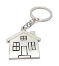 UGANIO PLANT Home Or House Metal Keychain Silver Plated