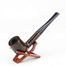 SFAFT Top Grade Smoking Tobacco Pipe 9mm Filter Ebony Wood Pipe Handmade Smoking Pipe Tools Gift Set Tubo di Legno